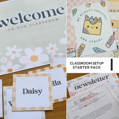 HAZY DAISY Classroom Decor Starter Pack