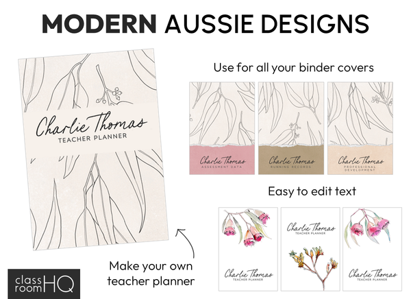 MODERN AUSSIE Binder + Book Covers Pack