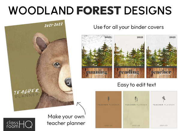 INTO THE WOODS Binder + Book Covers Pack