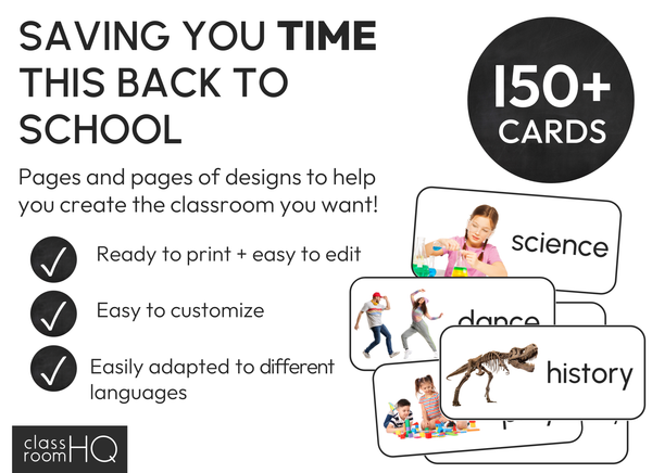 Daily Classroom Visual Timetable | Class Schedule Cards - classroom HQ