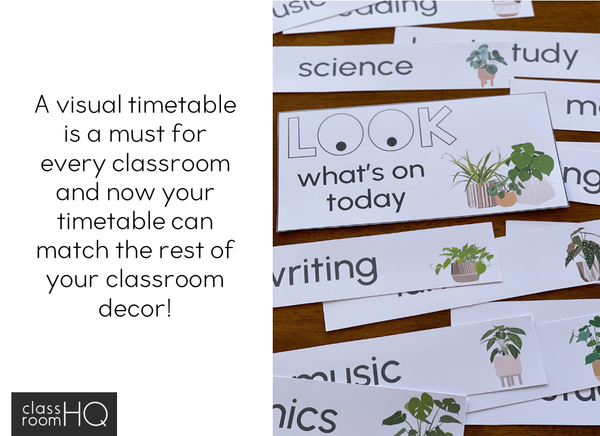 PLANT LIFE Classroom Visual Timetable