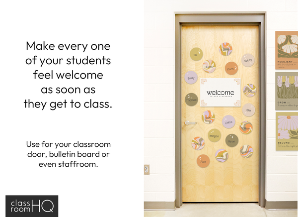 SUNDAZED Classroom Door + Bulletin Board Display