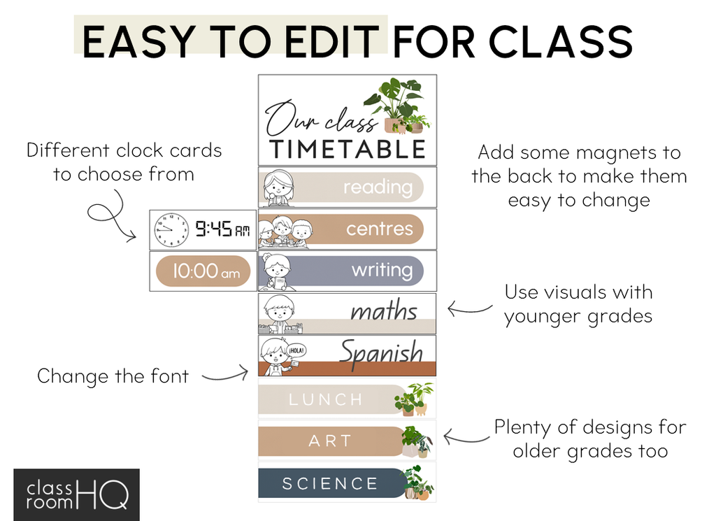 PLANT LIFE Classroom Visual Timetable Classroom HQ plant-life-classroom-visual-timetable-classroom-hq