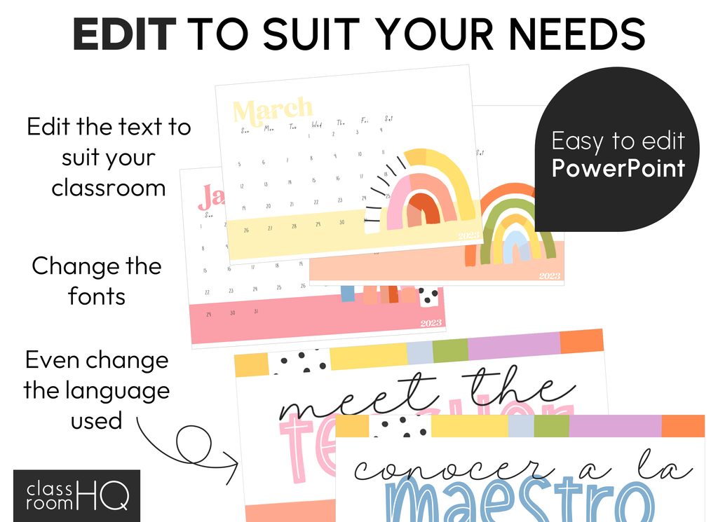 OVER THE RAINBOW Classroom Decor BUNDLE over-the-rainbow-classroom-decor-bundle