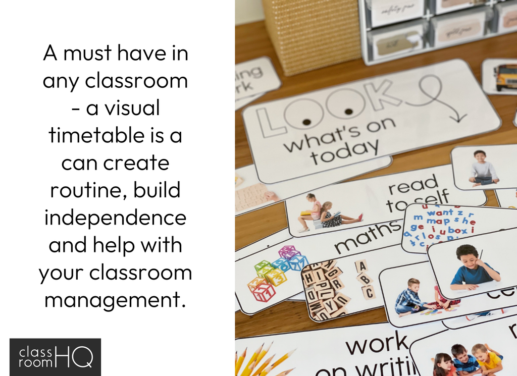 Daily Classroom Visual Timetable | Class Schedule Cards - classroom HQ