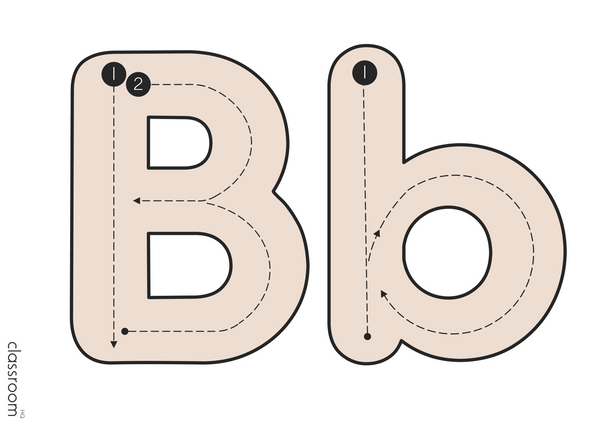 B+W NEUTRALS Traceable Letter Alphabet Display