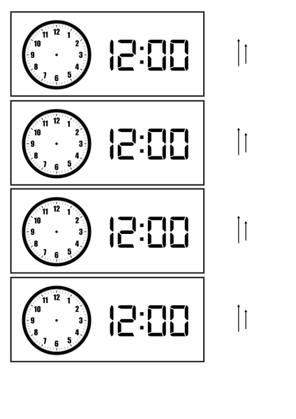 Visual Timetable Rectangular Cards - Dot Dudes Editable