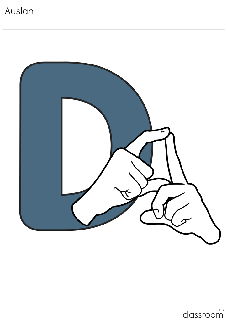 Dig Asl DOG DAYS ASL and Auslan Alphabet Posters - classroom HQ