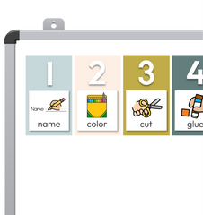 Editable Visual Instruction Cards | Step-by-Step Task Support System | ZOO TALES