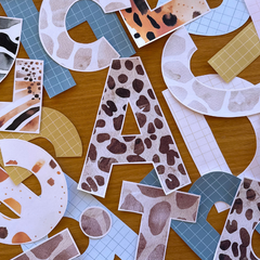 Editable Bulletin Board Letters | Neutral Safari Classroom Display Lettering  | ZOO TALES