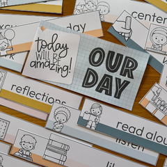 Editable Visual Schedule | Daily Timetable & Routine Cards for Classroom | ZOO TALES