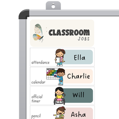 Editable Classroom Jobs Display | Modern Safari Neutral Classroom Decor | ZOO TALES Collection