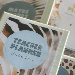 Neutral Safari Binder Covers | Editable Classroom Organisation | Neutral Safari Theme | ZOO TALES
