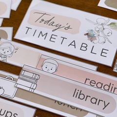 MODERN AUSSIE Classroom Timetable Pack