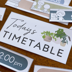 PLANT LIFE Classroom Visual Timetable
