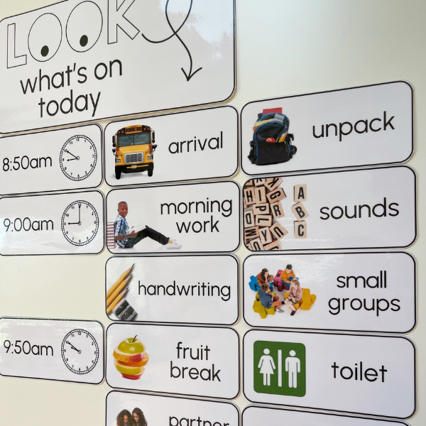 Daily Classroom Visual Timetable | Class Schedule Cards