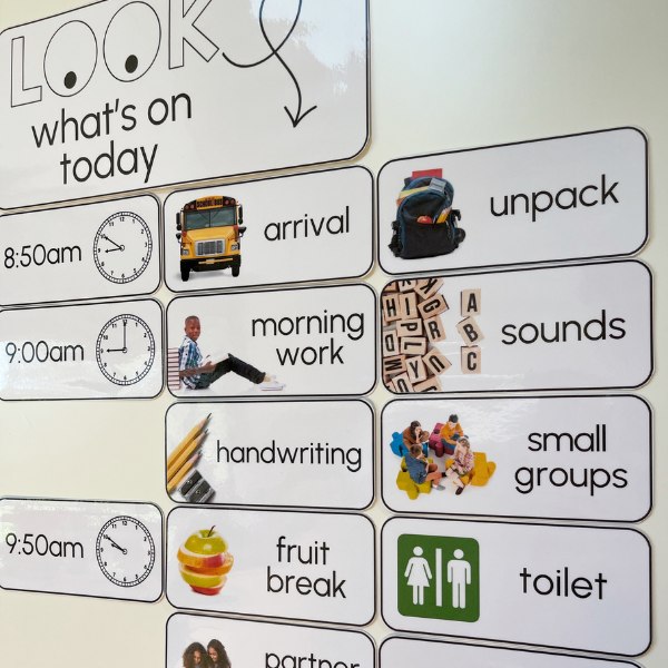 Daily Classroom Visual Timetable Class Schedule Cards Classroom HQ Daily Classroom Visual Timetable Class Schedule Cards Classroom HQ