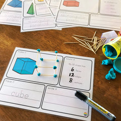 3D Object Playdough Make It Count It Write It Mats