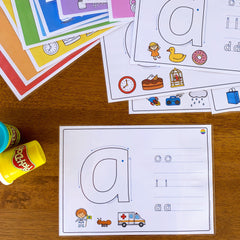 Alphabet Playdough Mats - Lower Case Letters
