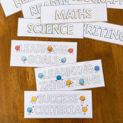 DOT DUDES Editable Learning Intentions + Success Criteria Pack