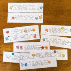 DOT DUDES Days of the Week Display