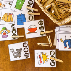 Rhyming Word Clip It Cards