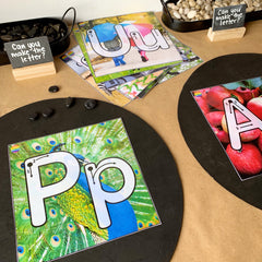 Alphabet Mats | Real Photo Letter-Sound Cards for K–2 Phonics Learning