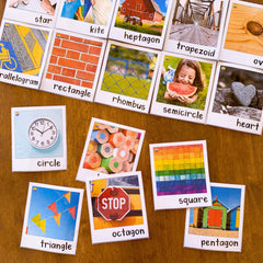 Editable 2D Shape Posters with Real Life Photos