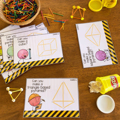 3D Shape STEM Challenge Cards