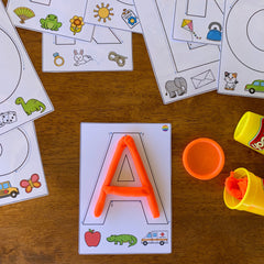 Alphabet Playdough Upper Case Letters