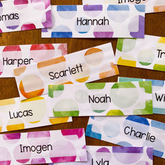 WATERCOLOUR PAINT Desk Plates