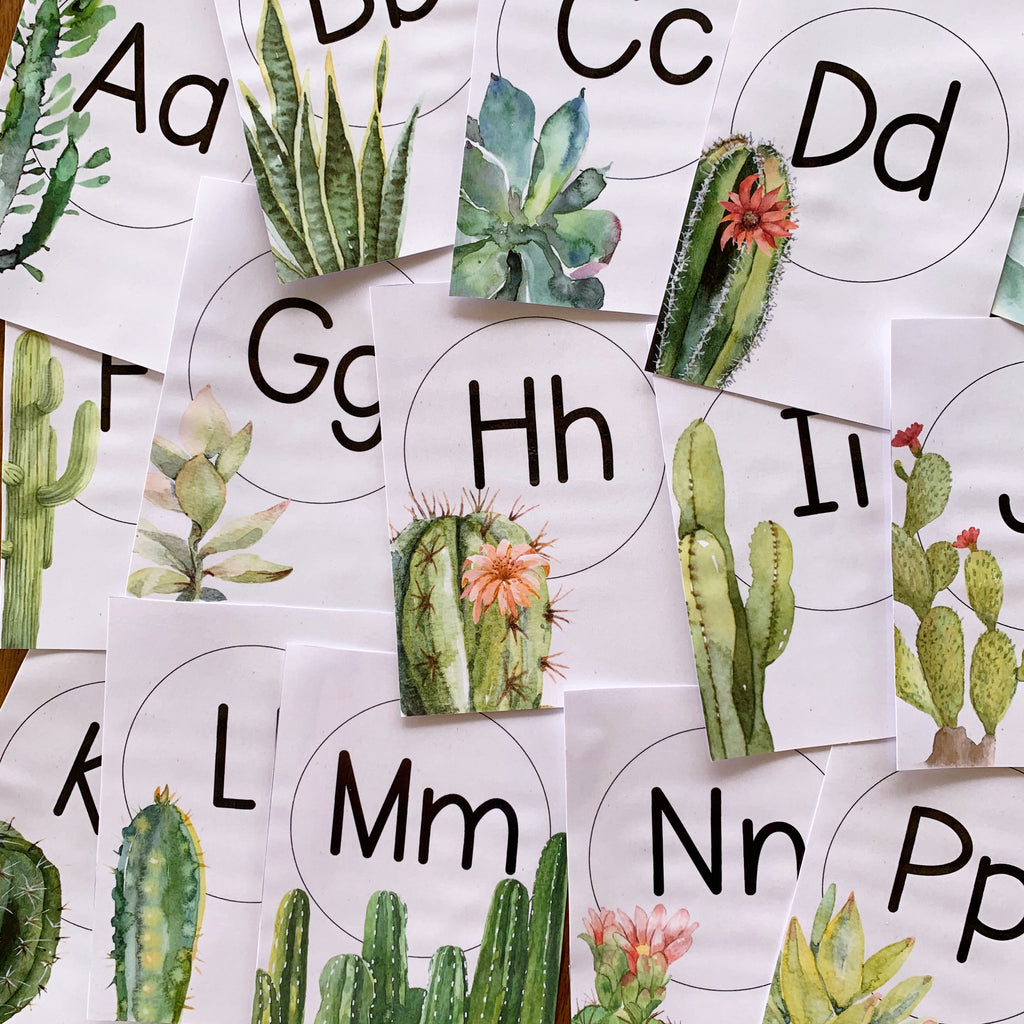 CACTUS Alphabet Posters | you clever monkey