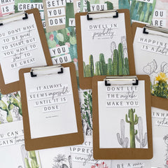 CACTUS Inspirational Classroom Posters