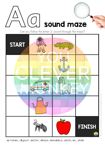 Alphabet Sound Mazes