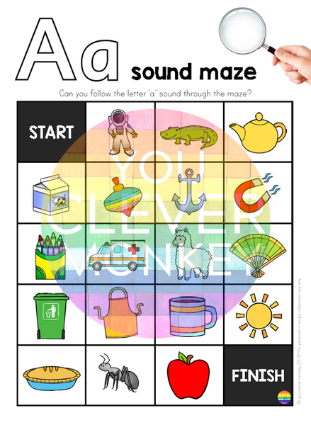 Alphabet Maze BUNDLE - Color + B+W Pack