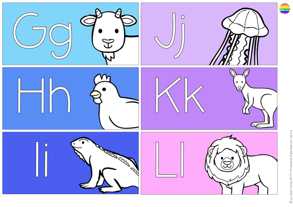 Animal Alphabet Word Wall Pack