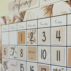 BOHO OASIS Classroom Calendar