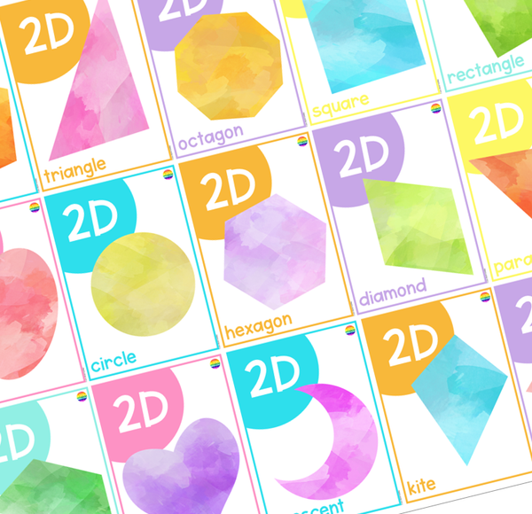 BRIGHT 2D Shape Posters