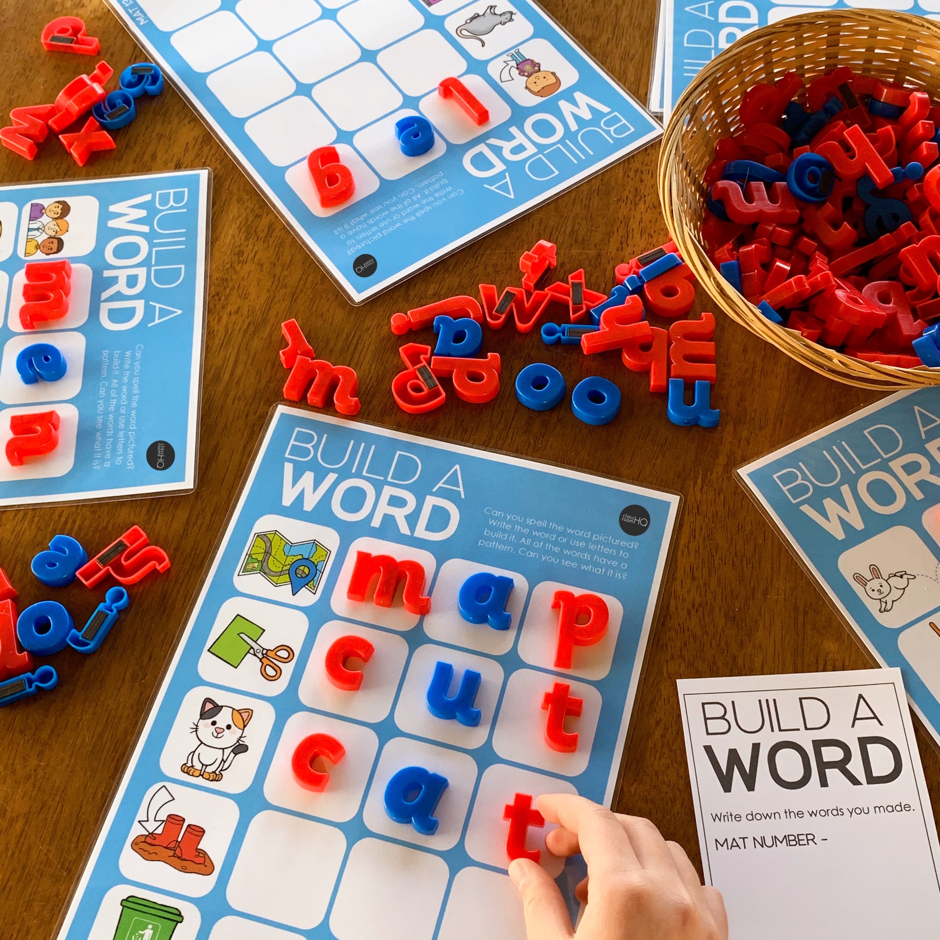 Build A Word CVC CVCC CCVC CVCe Pack - classroom HQ