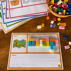 CVC Word 'Say It, Build It, Write It' Mats