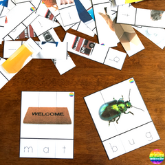 CVC Word Family 3-Part Puzzles