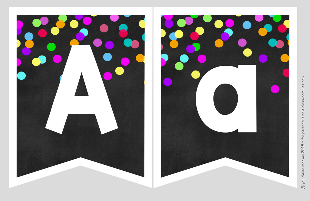 Confetti Editable Classroom Bunting - classroom HQ