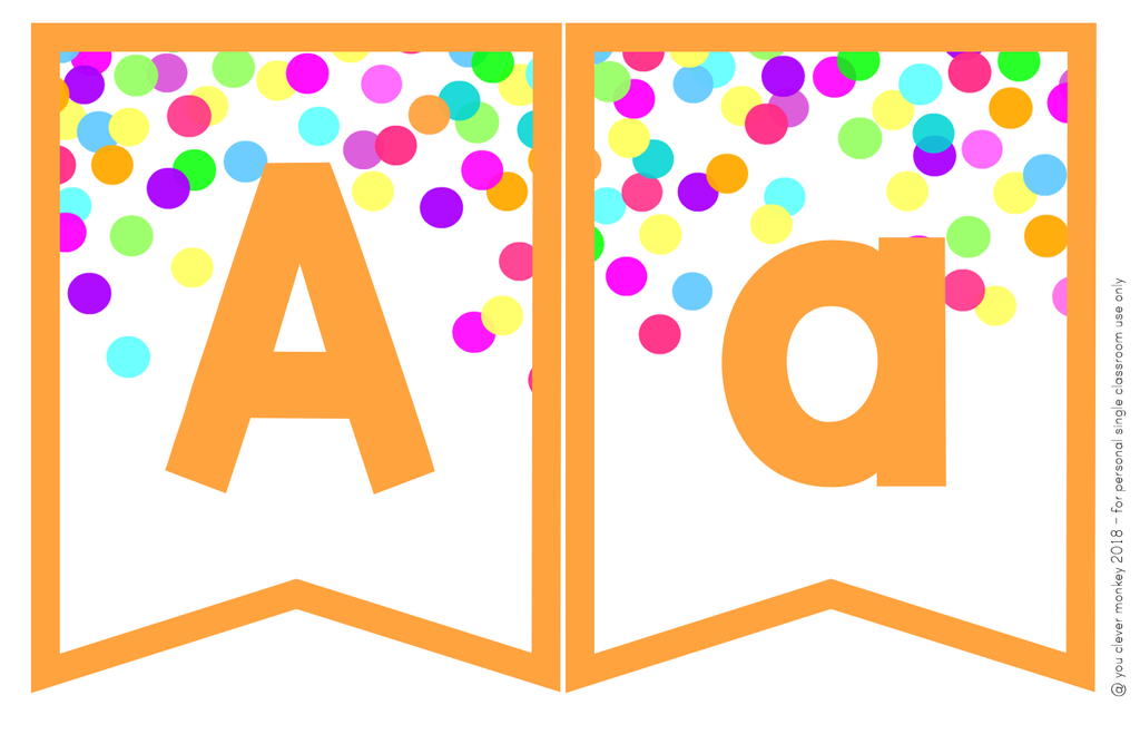 Confetti Editable Classroom Bunting - classroom HQ