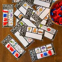 Crack The Code Phonics BUNDLE | Blending Activities CVC CCVC CVCC Word Building