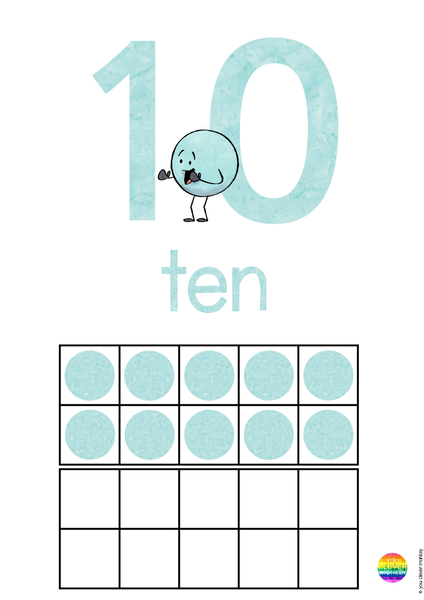 DOT DUDES Number Posters 0-20