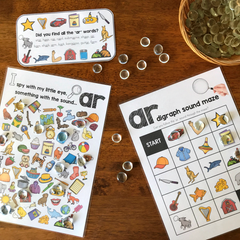 Digraph Sound Mazes + I Spy Games - Bossy 'R' Sound AR