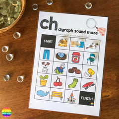 Digraph Sound Mazes + I Spy Games - CH Sound