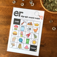 Digraph Sound Mazes + I Spy Games - Bossy 'R' Sound ER