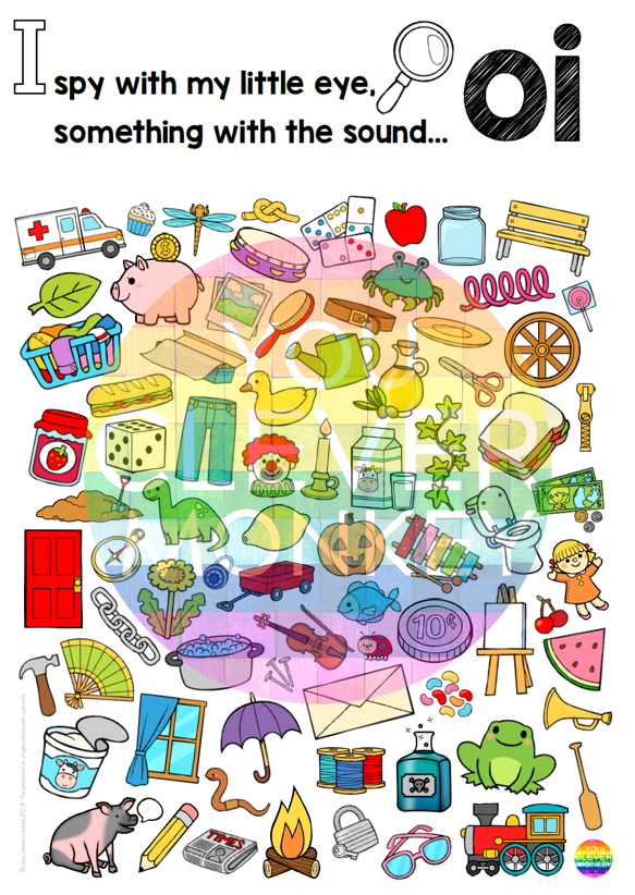 Sound Maize Digraph Sound Mazes + I Spy Games - OI Sound