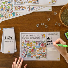 Rhyming Word Family I Spy Mats - OG/OP/OT | Phonological Awareness Skill Builder